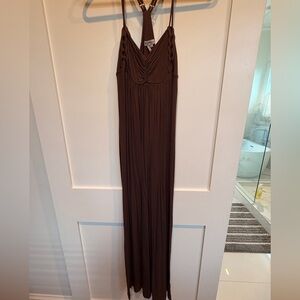 BCBGeneration Chocolate Brown Maxi Dress Size M